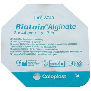 Imagem de Curativo Biatain Coloplast Alginato Fita 3740 44x3cm - unidade