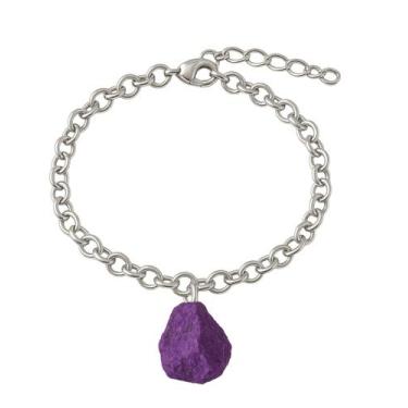 Imagem de Pulseira de Purpurita - Cristal Natural, Prata 925