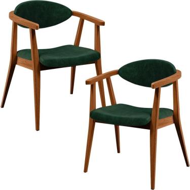 Imagem de Kit 02 Poltronas Cecília B04 Facto Verde Musgo