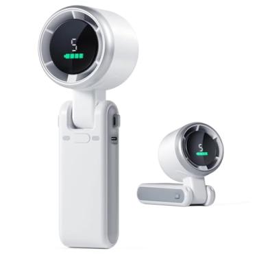 Imagem de WeOwn Ventilador turbo portátil portátil, ventilador portátil para viagens, ventilador portátil recarregável, mini ventilador portátil 3 em 1 com tecnologia Air Turbo para atividades ao ar livre