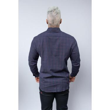 Imagem de Camisa Slim Fit Xadrez Masculina Individual-Masculino