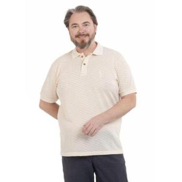 Imagem de Camisa Polo Plus Size Masculina Malha Tricot Algodão Casual-Masculino