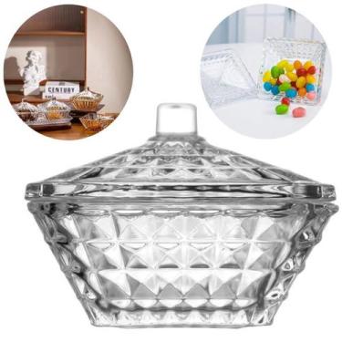 Imagem de Mini Bomboniere Potiche De Vidro 9Cm Bolinha Na Tampa - Tesla Store