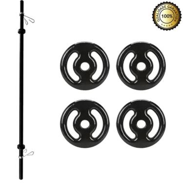 Imagem de Kit Body Pump C/barra, 16kg Anilhas, Ferro Fundido, 120cm