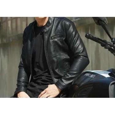 Imagem de Jaqueta Masculina Design Motoqueiro Resistente GG - Vmong