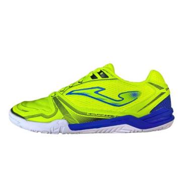 Imagem de Chuteira de Futsal Joma Dribling 25 Salão Profissional, Amarelo, Azul,