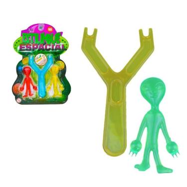 Imagem de Brinquedo Estilingue Lança Alien Sensorial Gruda Na Parede
