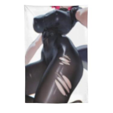 Imagem de LIEGBMEU Sexy Bikini Hot Anime Girl Tapeçaria 152.4 cm x 228.6 cm Interior Exterior Wall Quilt Art Decoração de Tapeçaria Caprichosa, AE29