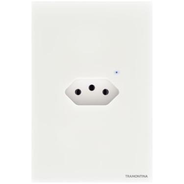Imagem de Tramontina​ Tomada Inteligente​ Touch Smart Wi-Fi Branco com ​1 Tomada 2P+T 10A 250V​ Compatível com Alexa​ - Onne