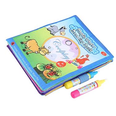 Imagem de Akozon Livro de Pano de Pintura para Colorir Mágica Infantil Com Caneta de Desenho Aquática - Atividade Reutilizável Sem Bagunça para Crianças 3+ - Divertida Aprendizagem Precoce de Brinquedo Educacional