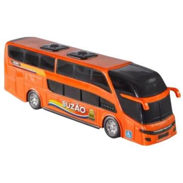 Imagem de Onibus de Brinquedo Veículo Mini Buzao dois Andares Várias Cores - Bs 