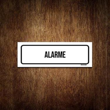 Imagem de Placa De Sinalização Setor - Alarme (23X9) - Sinalizo.Com