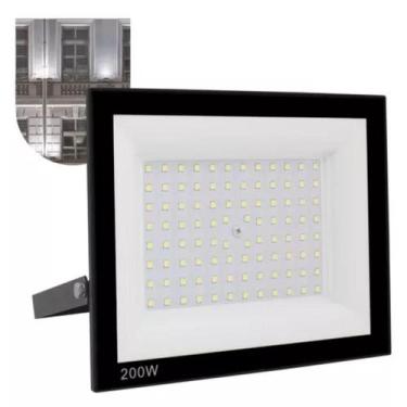 Imagem de Refletor Led 200W Ip66 À Prova D'Água Super Branco Frio - Black Watch