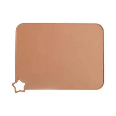 Imagem de Tapete De Refeição Infantil Em Silicone De Grau Alimentício, Cor Sólid