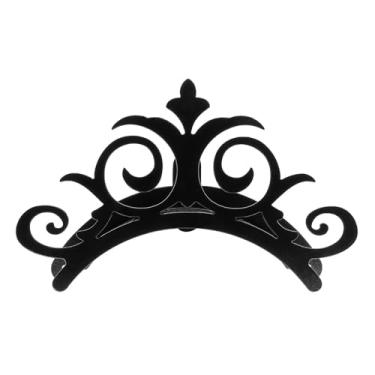 Imagem de Suporte de enrolar mangueira de jardim quintal suporte fixo na parede em aço modelo (preto)