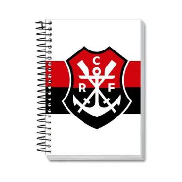 Imagem de Caderno Flamengo Espiral Capa Dura 1 Matéria Regata Branco - KIT