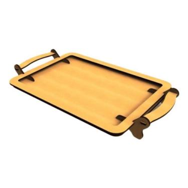 Imagem de Bandeja Com Suporte Lateral Em Mdf - LENOBRE