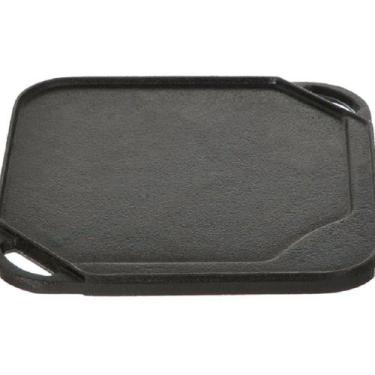 Imagem de Chapa Bifeteira Dupla Face Alças de Ferro Santana 24x24cm