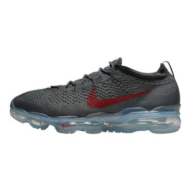 Imagem de Nike Tênis masculino Air Vapormax 2023 Flyknit (DV1678-019, cinza escuro/cinza claro/cinza lobo/vermelho), Cinza escuro/cinza claro/cinza lobo/vermelho academia, 41