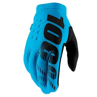 Imagem de 100% BRISKER Luvas de motocross e mountain bike para clima frio - Equipamento de proteção de corrida MTB e MX Powersport de inverno quente