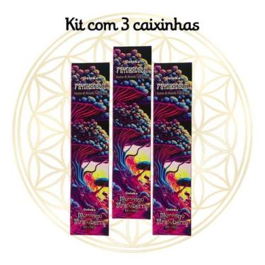 Imagem de KIT C/ 3 Incensos Goloka Vareta Linha Psychodelic, Morango