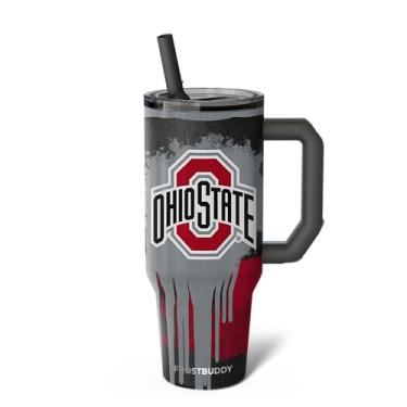 Imagem de Thicc Buddy - Copo de aço inoxidável isolado a vácuo de 1,134 g com tampa e canudo para água - Caneca de viagem compatível com porta-copos - presentes para mulheres e homens ele ela