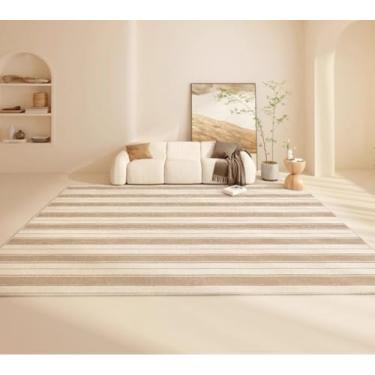 Imagem de Tapete de pelúcia macio e fofo para decoração de quarto, tapete de pelúcia grosso para estudo, carpete grande para sala de estar (200x250 cm/A)