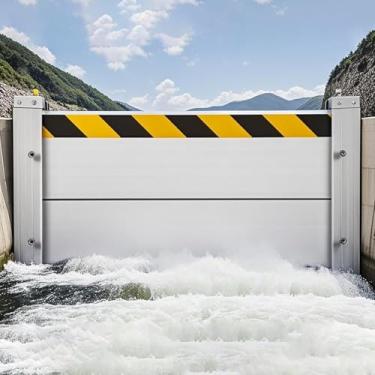 Imagem de Barreira De Proteção Contra Inundações Barreira De Proteção Contra Inundações De Rua Barreira De Proteção Contra Inundações Portas De Garagem Externas, Silver, 80x60cm