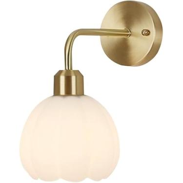 Imagem de Lâmpada De Parede De Vidro Estilo Nórdico, Luminária De Parede Em Forma De Abóbora Criativa, E27 Tomada Iron Art Wall Scoe, Lâmpadas De Parede De Decoração De, Hanging Wire Type