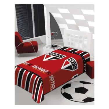 Imagem de Cobertor Manta Jolitex Ternille Licenciados Soft Solteiro São Paulo Tr