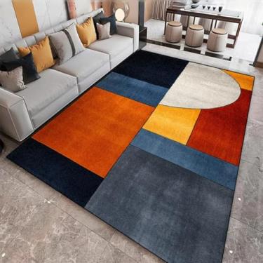 Imagem de Tapetes de decoração para sala de estar, estilo geométrico, grande área, macios, 200x300, tapete de cabeceira para quarto (80x120 cm (31x46 pol.) / jds-250716002308)