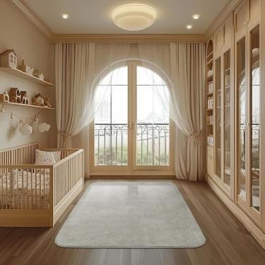 Imagem de Tapetes São Carlos – Tapete Relex N Orgânico Gelo | Formato Cantos com Fios Longos de 15mm | Lavável, Macio e Ideal p/Salas Sofisticadas | 1,5cm x 1,5m x 2m