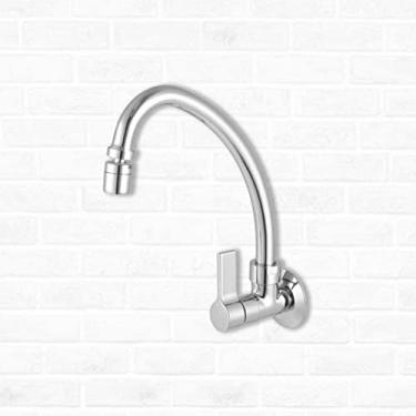 Imagem de Torneira para Cozinha de Parede Bica Móvel 1187 Linha Atria Cromado Meber