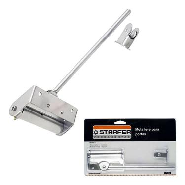 Imagem de Mola Aerea Fechamento Automatico Leve para Porta até 30kg Prata - Starfer