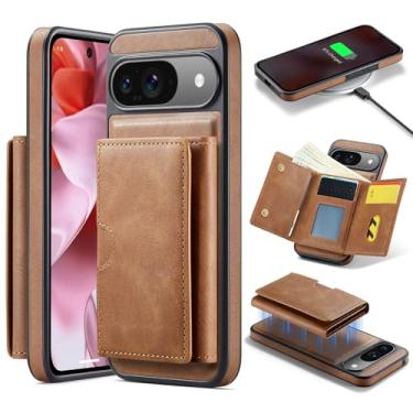 Imagem de Asuwish Capa de celular para Google Pixel 10 (Pro) 5G carteira magnética destacável com carregamento sem fio e bloqueio de RFID porta-cartão de crédito flip suporte suporte robusto 10Pro Ten mulheres