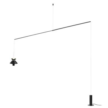 Imagem de Pendente em Aço Aluminio e Acrilico Cordel Bella Iluminação Preto