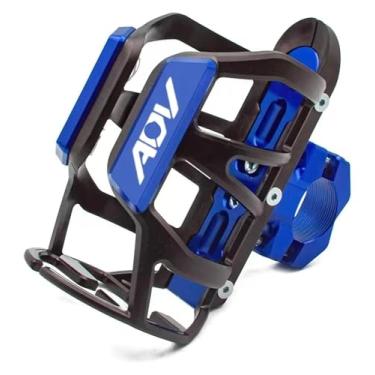 Imagem de Suporte de copo para bebidas, acessórios compatíveis com ADV 150 160 350 750 ADV150 ADV160 ADV350 ADV750 2023 (azul)