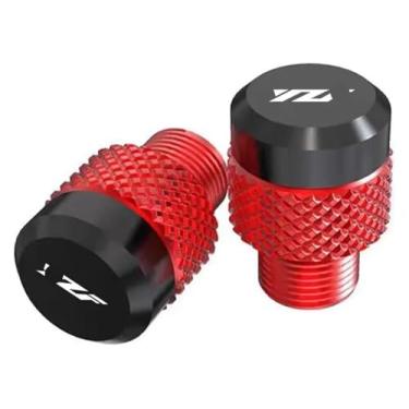 Imagem de Compatível com YZF R1 R3 R6 R25 R125 R1M YZFR1 YZFR6 YZFR3 Acessórios Espelhos de motocicleta Parafusos de plugue de furo Tampa de orifício de espelho (vermelho)