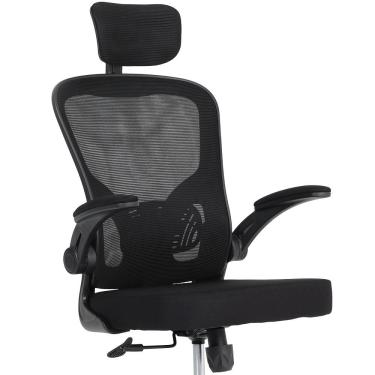 Imagem de Cadeira de Escritório Presidente Moob VENEZA Giratória Ergonômica Com Sistema Relax Preta