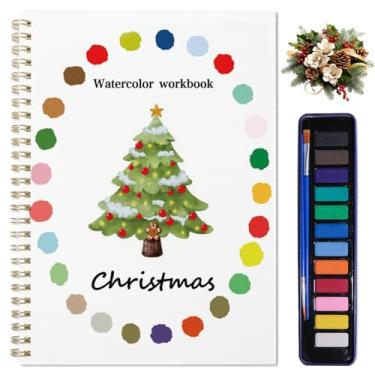 Imagem de Livro de colorir em aquarela (Natal)