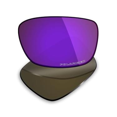 Imagem de Mryok Lentes de reposição ultra polarizadas para óculos de sol Oakley Drop Point OO9367, HD Polarized, proteção UV, resistente a impactos e ajuste perfeito - roxo plasma