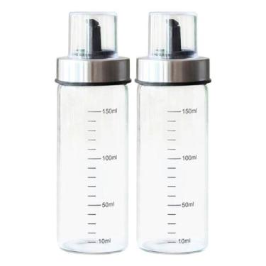 Imagem de Kit 2 Garrafas para Azeite Vinagre com Dosador Medidor Galheteiro 540m