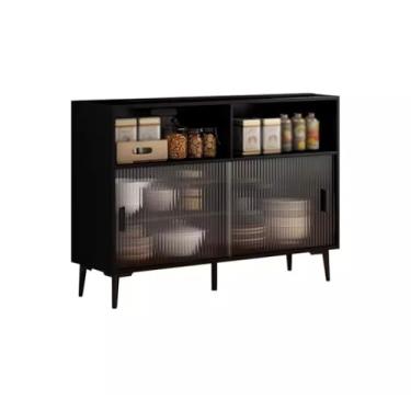 Imagem de Armário buffet moderno simples aparador de jantar armário de armazenamento sala de estar armário de cozinha armário de armazenamento de cozinha armário de parede aparador