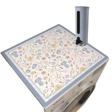 Imagem de Tapete Antiderrapante Multiuso de Lama Diatomácea, Alta Absorção, 60x60 cm, com Puxa Saco, para Máquina Lava e Seca (FLORIDO)