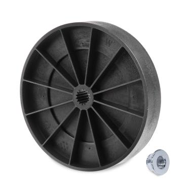 Imagem de BlueStars Polia e porca de transmissão de arruela ultra durável WH03X32097 - Compatível com máquina de lavar GE Hotpoint - Polia da caixa de engrenagem da arruela substitui WH49X25379 WH03X28859