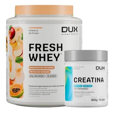 Imagem de Kit DUX - Fresh Whey 450g + Creatina Monohidratada 300g (450g, Vitamina de Frutas)
