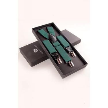 Imagem de Suspensório liso elastico - FATTO A MANO, U, Verde escuro