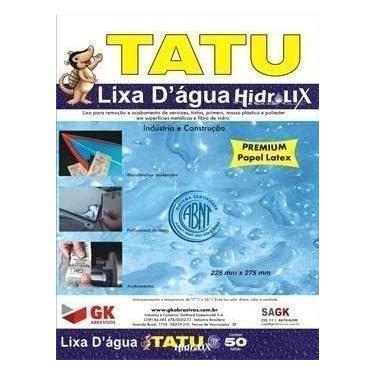 Imagem de Lixa D'água Tatu Pacote C/ 50 Unidades Nº180 - Tata