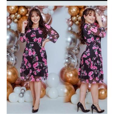 Imagem de vestido de tule florido - .