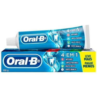 Imagem de Creme Dental Oral B, 4 em 1, 180g